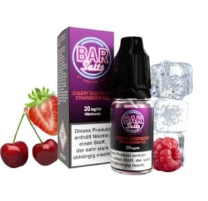 Bar Salts Cherry Raspberry Strawberry Ice Liquid 20 mg