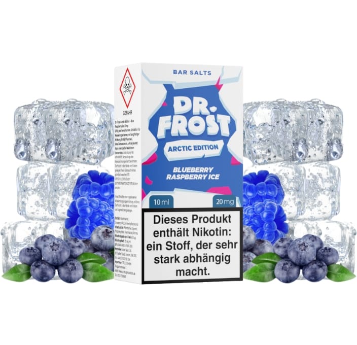 dr-frost-blueberry-raspberry-ice-20mg Dr. Frost Blueberry Raspberry Ice Nikotinsalz Liquid 20 mg