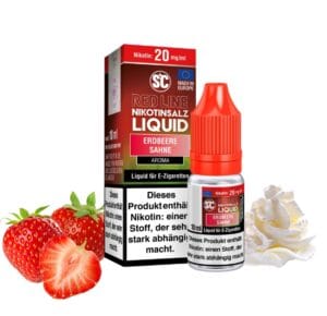 SC Red Line Erdbeere Sahne Nikotinsalz Liquid 20 mg
