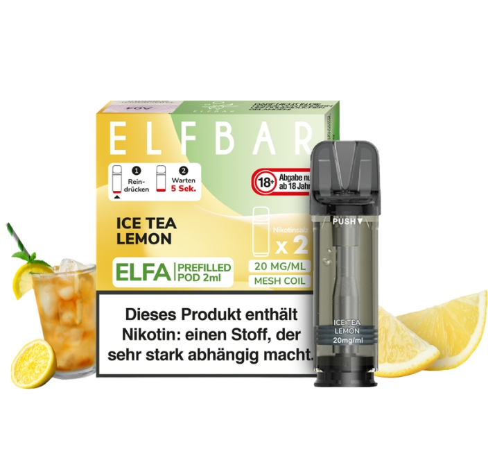 elfa-pods-ice-tea-lemon-20-mg Elfa Pods Ice Tea Lemon - 20 mg