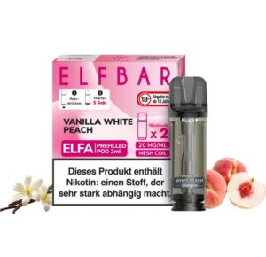 Elfa Pods Vanilla White Peach - 20 mg