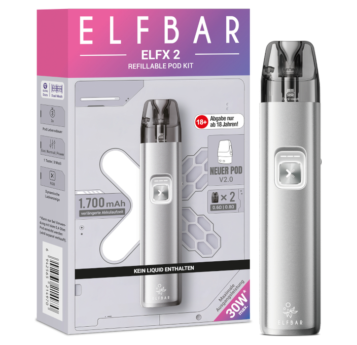 elfbar pods und akkuträger ELFA | Pod Kit | Akkuträger | Black