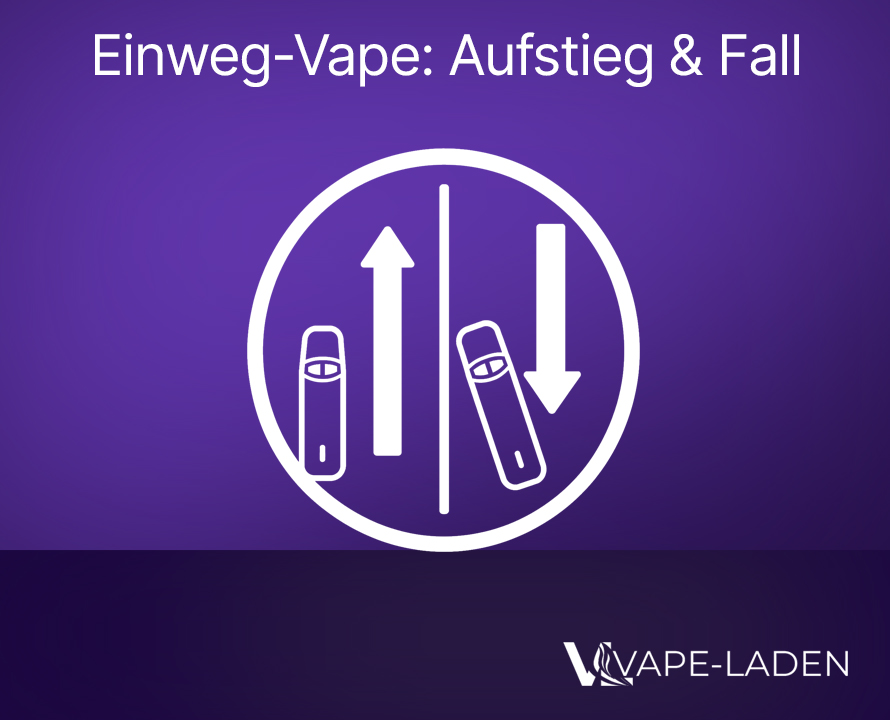 Einweg Vape Aufstieg und Fall - Trend 2022 bis 2025