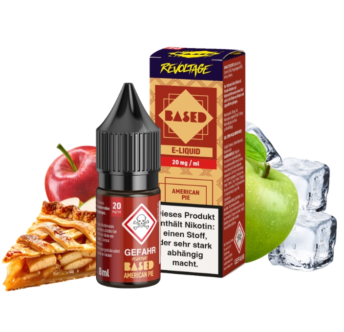revoltage-based-hybrid-american-pie-20-mg Revoltage BASED American Pie Hybrid Nikotinsalz Liquid - 20 mg