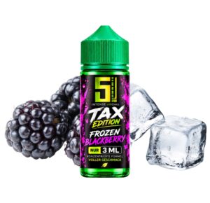 5EL Frozen Blackberry TAX EDITION Longfill Aroma 3 ml Flasche mit Brombeeren und Eiswürfeln