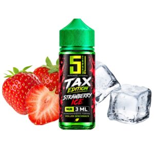 5EL Strawberry Ice TAX EDITION Longfill Aroma 3 ml Flasche mit Erdbeeren und Eiswürfeln