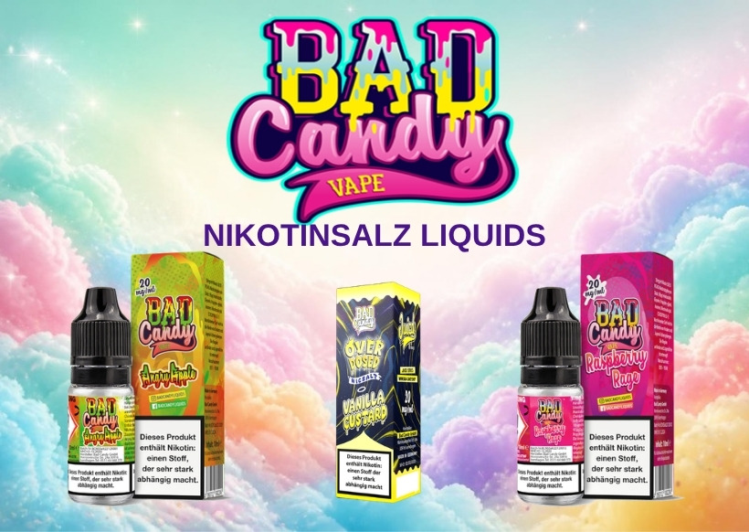 Bad Candy Nikotinsalz Liquids Banner Vape-Laden