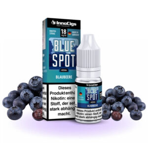 InnoCigs Blue Spot Liquid neben Blaubeeren
