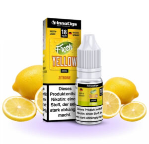 Flasche InnoCigs Fresh Yellow Liquid mit Zitronen