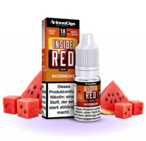Flasche InnoCigs Inside Red Liquid mit Wassermelonenstücken