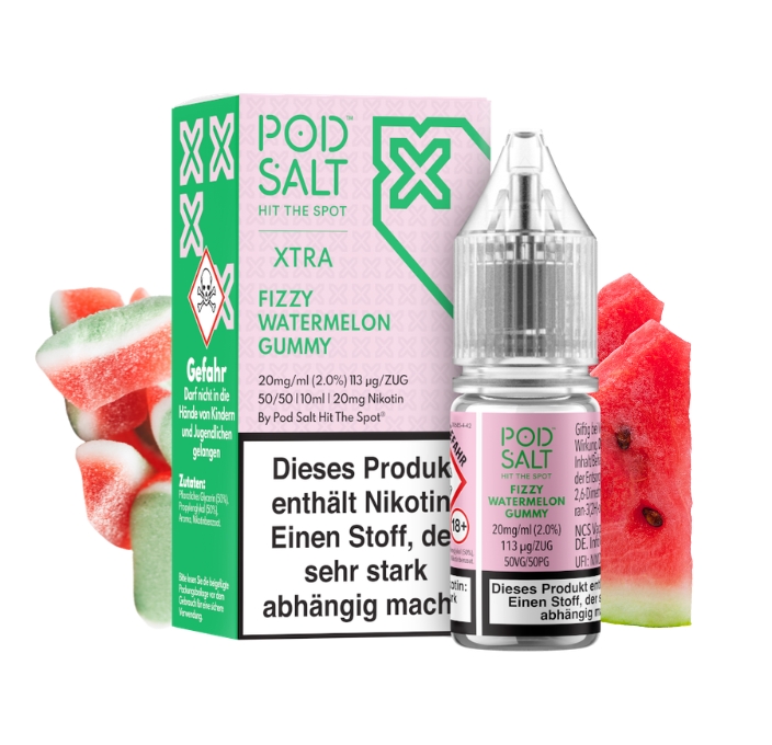 pod-salt-xtra-fizzy-watermelon-gummy-20mg Pod Salt XTRA Fizzy Watermelon Gummy - 20 mg