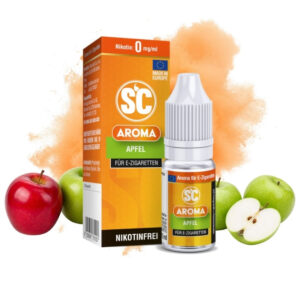 SC Apfel Aroma 10 ml Flasche mit Äpfeln
