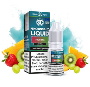 SC Fruit Mix Nikotinsalz Liquid 10 ml, 20 mg/ml, Flasche mit gemischten Früchten
