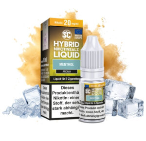 SC Hybrid Menthol Nikotinsalz Liquid 10 ml Flasche mit Eis