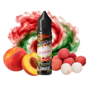 Flasche Twelve Monkeys Harmony Longfill 10 ml mit Pfirsich und Litschi