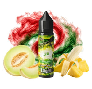 Flasche Twelve Monkeys Zen Longfill 10 ml mit Melone, Banane und Ananas
