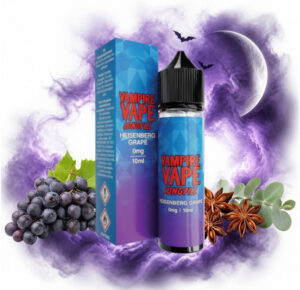 Vampire Vape Heisenberg Grape Longfill 10 ml Box und Flasche mit Trauben, Sternanis und Eukalyptus