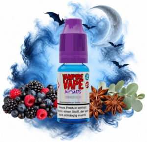 Vampire Vape Heisenberg Nikotinsalz Liquid 10 ml Flasche mit Waldbeeren, Sternanis und Eukalyptus