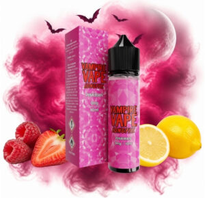 Vampire Vape Pinkman Longfill 10 ml Box und Flasche mit roten Beeren und Zitronen