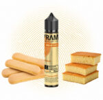 vrama-biskuit-longfill-5-ml Flasche Vrama Biskuit Longfill 5 ml mit Biskuitgebäck vor gelbem Fingerabdruck-Motiv