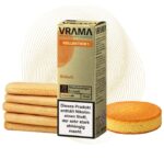 Vrama Biskuit in der Stärke 20 mg/ml, rechts ein runder Biskuitboden