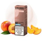 vrama-pfirsich-nikotinsalz-20-mg Pfirsichspalten an der Vrama Pfirsich Packung, Stärke 20 mg/ml