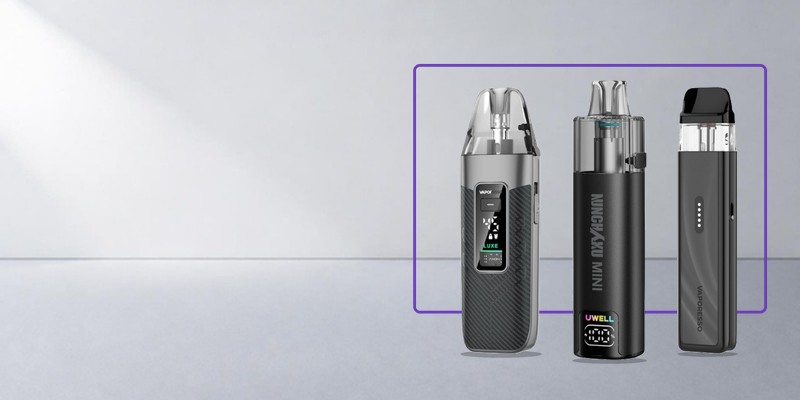 Vaporesso LUXE X3, Uwell Nunchaku Mini und Vaporesso XROS 6 Mini